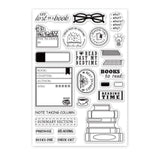 Craspire Books Read Clear Stamps Seal for Card Making Decoration and DIY Scrapbooking
