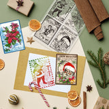 Craspire PVC Stamps, for DIY Scrapbooking, Photo Album Decorative, Cards Making, Stamp Sheets, Film Frame, Santa Claus, 21x14.8x0.3cm