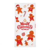 2 Bag Christmas Theme OPP Plastic Storage Bags, for Chocolate, Candy, Cookies Gift Packing, Gingerbread Man Pattern, 27x13x0.01cm, 100pcs/bag