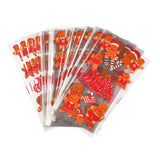 2 Bag Christmas Theme OPP Plastic Storage Bags, for Chocolate, Candy, Cookies Gift Packing, Gingerbread Man Pattern, 27x13x0.01cm, 100pcs/bag