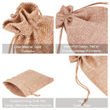 30 pc 30 PCS Linen Burlap Bags with Drawstring Gift Bags Jewelry Pouch for Wedding Party and DIY Craft, Flat Measurement: 13.5cm x 9.5 cm (5.31 x 3.74 Inch)