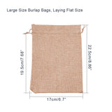 24 pc 24 PCS Large Size Burlap Bags with Drawstring Gift Bags Jewelry Pouch for Wedding Party and DIY Craft, Color: Linen, Flat Measurement: 22.5cm x 17cm (8.86 x 6.7 Inch)