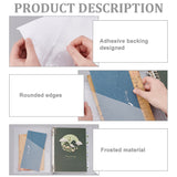1 Bag 8 Pcs Schedule Accessories Pocket Stickers 10x8 Inch,2 Styles Transparent PVC Plastic Self-Adhesive Bags for Home Office School and Other Places