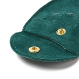10 pc Velvet Jewelry Storage Pouches, Oval Jewelry Bags with Golden Tone Snap Fastener, for Earring, Rings Storage, Teal, 8.3x7.7x0.8cm