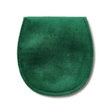 10 pc Velvet Jewelry Storage Pouches, Oval Jewelry Bags with Golden Tone Snap Fastener, for Earring, Rings Storage, Green, 8.3x7.7x0.8cm