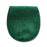 10 pc Velvet Jewelry Storage Pouches, Oval Jewelry Bags with Golden Tone Snap Fastener, for Earring, Rings Storage, Green, 9.8x9x0.8cm