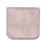 10 pc Velvet Jewelry Storage Pouches, Square Jewelry Bags with Golden Tone Snap Fastener, for Earring, Rings Storage, Pink, 9.8x9.8x0.75cm
