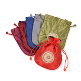 10 pc Satin Pouch bag, Jewelry Gift Bags, Mixed Color, 15x12.5x0.2cm