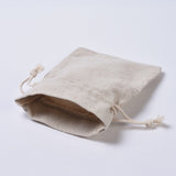 100 pc Burlap Pouches, Wheat, 150x98mm