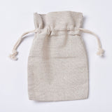 100 pc Burlap Pouches, Wheat, 150x98mm
