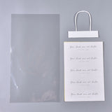 2 Set Transparent BOPP Plastic Gift Bag with Sticks & Handle, Flower Packing Bags, Recycled Bags, for Wedding, Birthday, Baby Shower, Clear, Bag: 45x25x0.01cm, 10pcs/set, Sticks: 20x6.1x0.02cm, 20pcs/set, Handle: 14x15~15.5cm, 20pcs/set