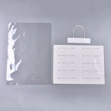 2 Set Transparent BOPP Plastic Gift Bag with Sticks & Handle, Flower Packing Bags, Recycled Bags, for Wedding, Birthday, Baby Shower, Clear, Bag: 50x35x0.01cm, 10pcs/set, Sticks: 20x6x0.01mm, 20pcs/set, Handle: 14.5x19mm, 20pc/set