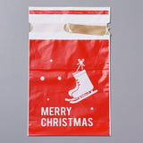 2 Bag Christmas Drawstring Gift Bags, Goody Bags with Bow-Tie, Party Favors Supplies Gift Wrapping, Red, 23(¡À2cm)x15x0.01cm, about 45~50pcs/bag