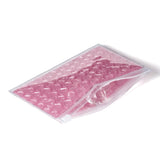 10 pc PVC Bubble Out Bags, Zip Lock Bags, for Jewelry Storage, Jewelry Organizer Portable, Rectangle, Pale Violet Red, 15x10x0.7cm