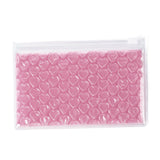 10 pc PVC Bubble Out Bags, Zip Lock Bags, for Jewelry Storage, Jewelry Organizer Portable, Rectangle, Pale Violet Red, 15x10x0.7cm