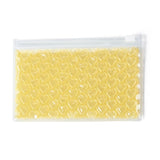 10 pc PVC Bubble Out Bags, Zip Lock Bags, for Jewelry Storage, Jewelry Organizer Portable, Rectangle, Gold, 15x10x0.7cm