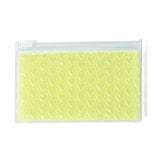 10 pc PVC Bubble Out Bags, Zip Lock Bags, for Jewelry Storage, Jewelry Organizer Portable, Rectangle, Green Yellow, 15x10x0.7cm