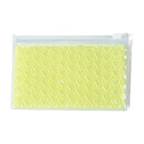 10 pc PVC Bubble Out Bags, Zip Lock Bags, for Jewelry Storage, Jewelry Organizer Portable, Rectangle, Green Yellow, 15x10x0.7cm