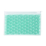 10 pc PVC Bubble Out Bags, Zip Lock Bags, for Jewelry Storage, Jewelry Organizer Portable, Rectangle, Aquamarine, 15x10x0.7cm