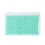 10 pc PVC Bubble Out Bags, Zip Lock Bags, for Jewelry Storage, Jewelry Organizer Portable, Rectangle, Aquamarine, 15x10x0.7cm