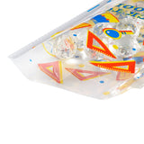 2 Bag OPP Plastic Storage Bags, for Party Candy, Cookies, Gift Packaging, Rectangle, Mixed Patterns, 27x13x0.01cm, Binding Wire: 8x0.4x0.04cm, 100pc/bag