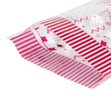 5 Bag OPP Plastic Storage Bags, Graduation Theme, for Candy, Cookies, Gift Packaging, Dark Red, Rectangle, Graduation Theme Pattern, 27x13x0.01cm, 50pc/bag