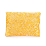 5 pc Silk Pouches, with Zipper, Goldenrod, 33.7~33.8x23.9~24.2cm