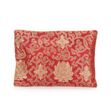 5 pc Silk Pouches, with Zipper, Red, 33.7~33.8x23.9~24.2cm