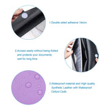 1 Set Magibeads PVC Meeting File Bag, with PU Leather & Hook and Loop, Rectangle, Dark Violet, 22.6x31.8x0.3cm, 2pcs/set