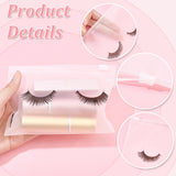 1 Bag 120 Pcs Eyelash Cosmetic Bags with Zipper, 4 Colors Plastic Makeup Bags Travel Bags Eyelash Aftercare Bags Packaging Toiletry Makeup Pouch for DIY Craft Beads Makeup Brush Stroage
