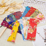 1 Set Brocade Drawstring Pouches, Candy Sachet Wallet Jewelry Bag, Mixed Color, 23.5~25x8~8.5x0.1cm, 14 colors, 1pc/color, 14pcs/set