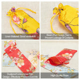 1 Set Brocade Drawstring Pouches, Candy Sachet Wallet Jewelry Bag, Mixed Color, 23.5~25x8~8.5x0.1cm, 14 colors, 1pc/color, 14pcs/set