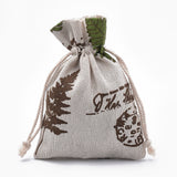 50 pc Polycotton(Polyester Cotton) Packing Pouches Drawstring Bags, Old Lace, 14x10cm