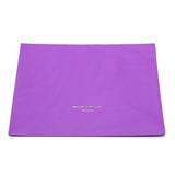 1 pc PVC Meeting File Bag, with PU Leather & Hook and Loop, Rectangle, Dark Violet, 22.6x31.8x0.3cm
