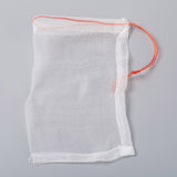 55 pc Organic Nylon Packing Pouches, Drawstring Bags, for Insect Control and Seed Soaking, White, 16.5x10.5x0.07cm