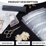 2 Set 200 Pcs Shrink Wrap Bags, 9.8x3 Inch PVC Clear Heat Shrink Wraps Rectangle Shrink Film Bags Small items Treat Bags for Candles Soaps Jars Gifts Small Cosmetic Bottle