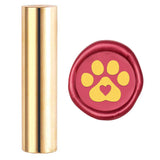 Wax Seal Stamp Dog Paw and Heart Animal Mini