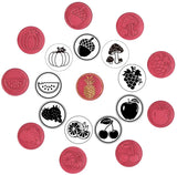 Wax Seal Stamp Set, 10PCSs Fruit Vegetable Theme
