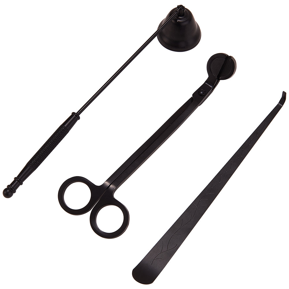 Black 3-in-1 Candle Accessory Set