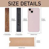 CRASPIRE 1 set Rosewood & African Blackwood Bookmarks Set, Laser Engraving, Rectangle with Word Every adventure we take is just another chapter in our story & Enjoy the next chapter, Study Supplies Pattern, 148x25mm, 2pcs/set