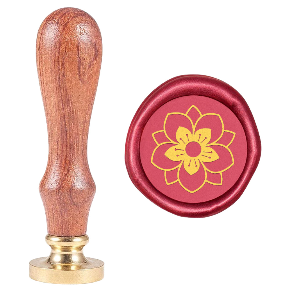 Wax Seal Stamp Cherry Blossoms Flowers