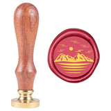 Wax Seal Stamp Mountain in The Distance