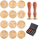 12PCS Halloween Wax Seal Stamp Set