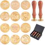 12PCS Animal Theme Wax Seal Stamp Set
