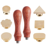 6 Shapes Blank Wax Seal Stamp Head Kit
