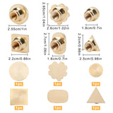 6 Shapes Blank Wax Seal Stamp Head Kit