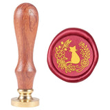 Wax Seal Stamp Cat in Garland Animal