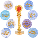 8 Pieces Words Theme Wax Seal Stamp Set