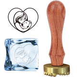Mother'S Day Ice Stamp Wood Handle Wax Seal Stamp