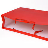 10 pc Kraft Paper Bags, with Handles, Gift Bags, Shopping Bags, Rectangle, Red, 35x48x14.2cm